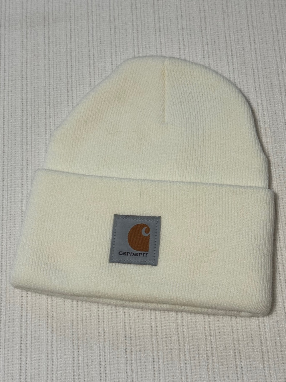 Carhartt Knit Beanie / White / Winter Hat / One Size